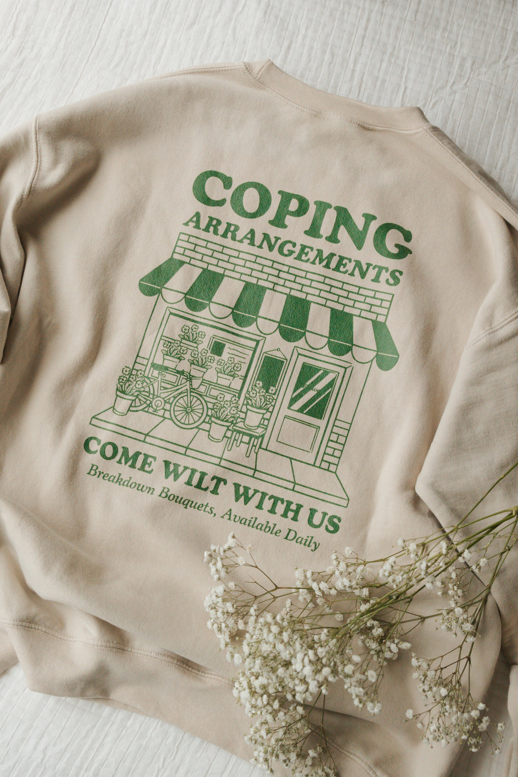 Coping Arrangements Crewneck