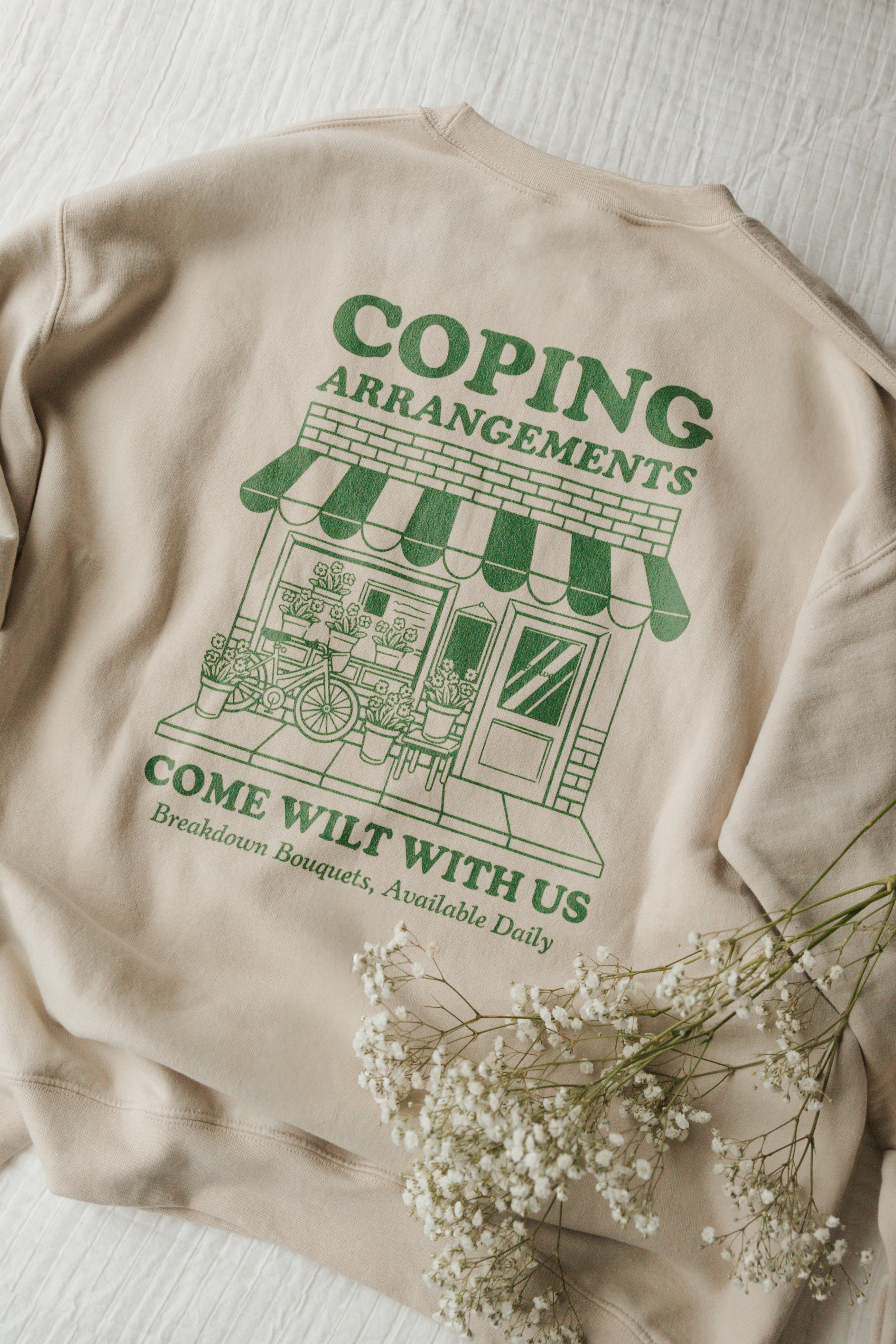 Coping Arrangements Crewneck