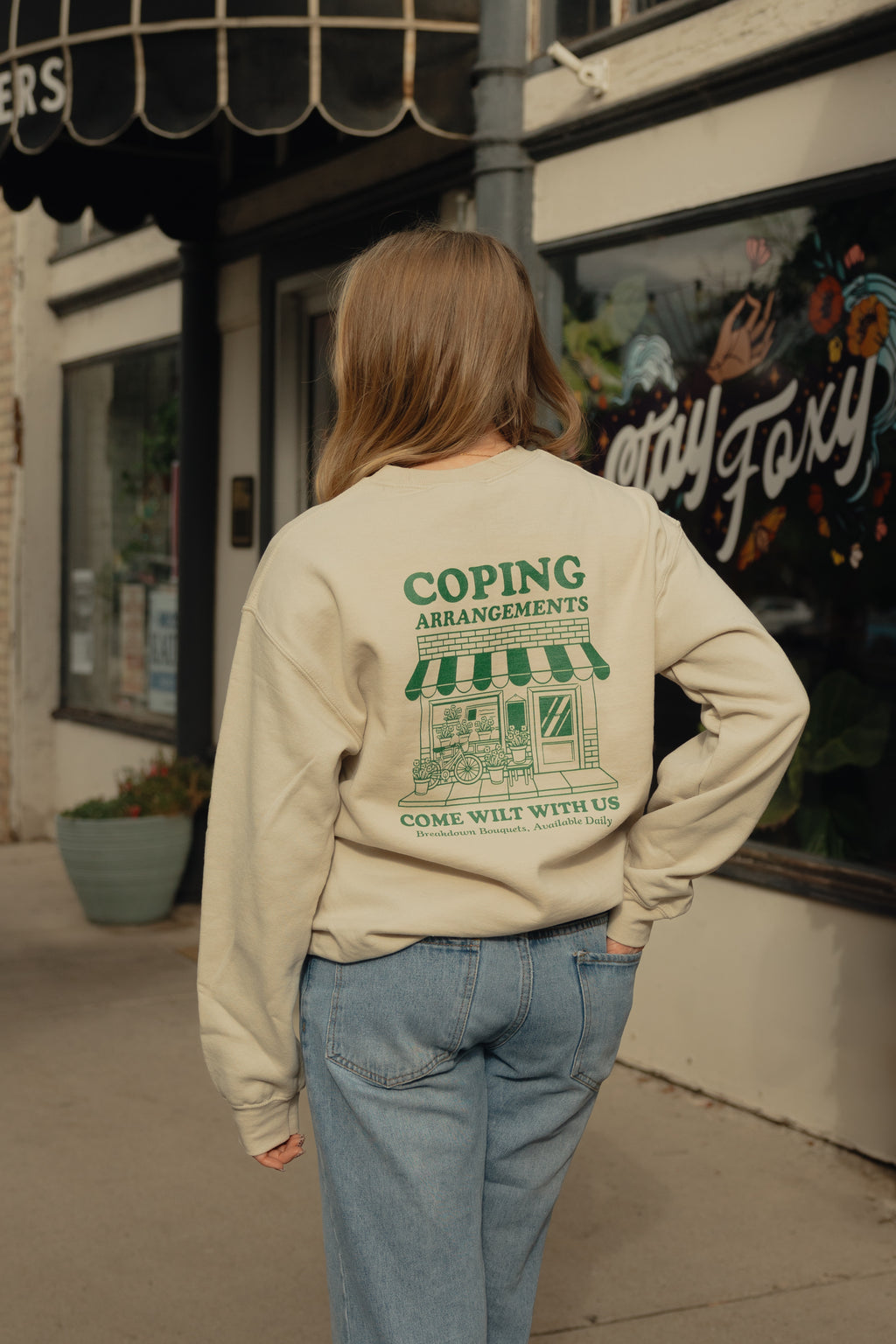 Coping Arrangements Crewneck