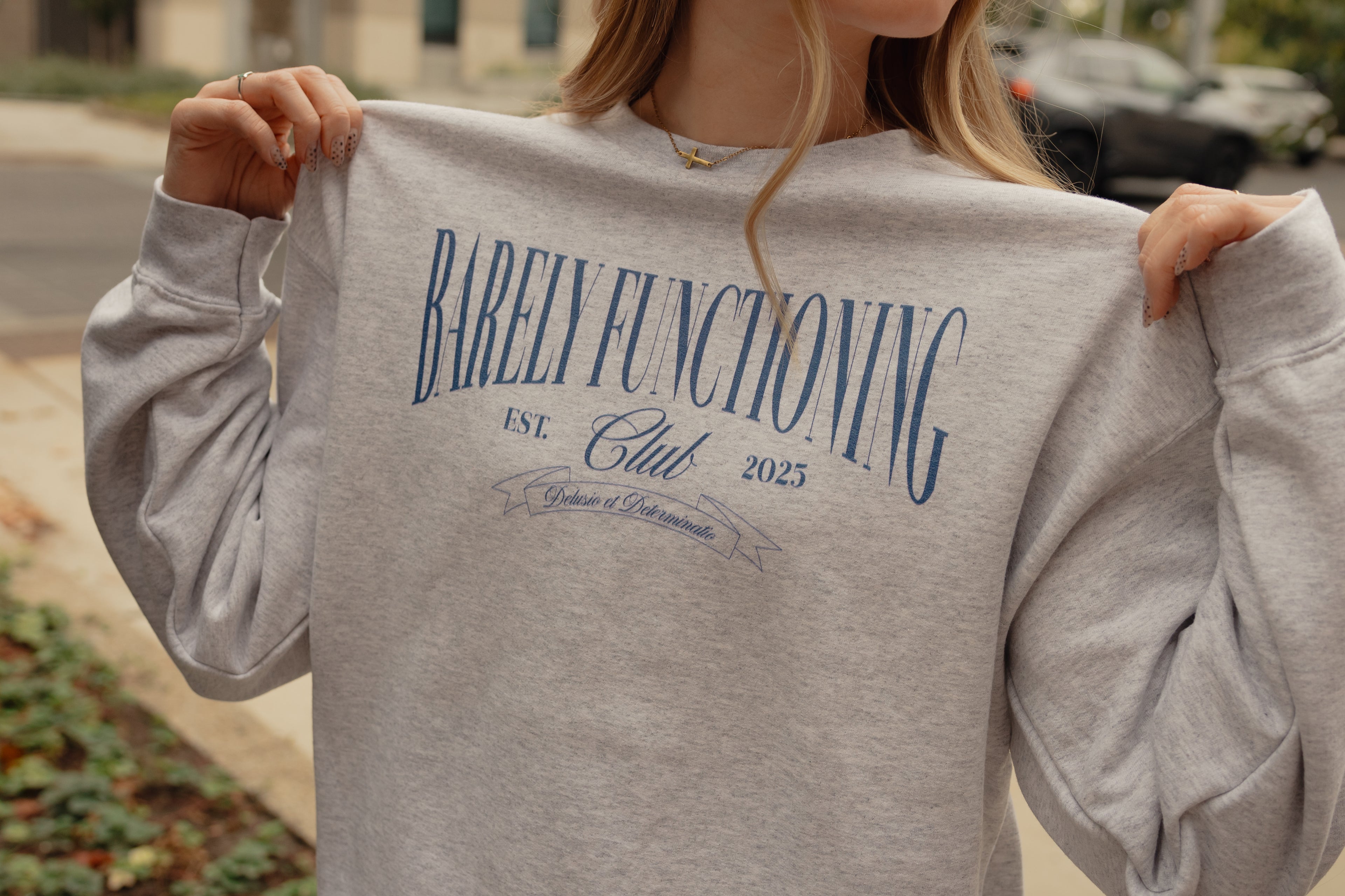 Barely Functioning Club Crewneck