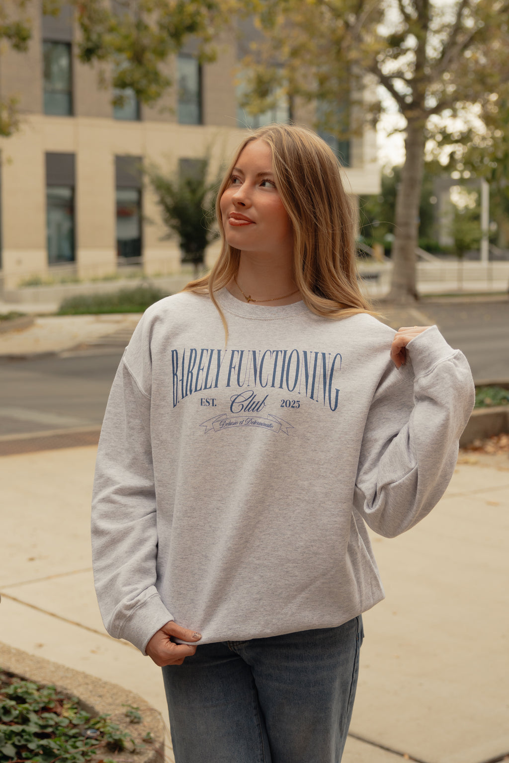 Barely Functioning Club Crewneck